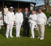Littlehampton Centenary GC Tournament: The winning Sussex team with the Mayor